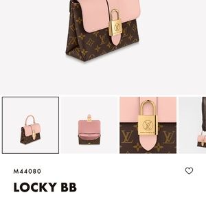 SOLD New Rose Pink LV locky BB